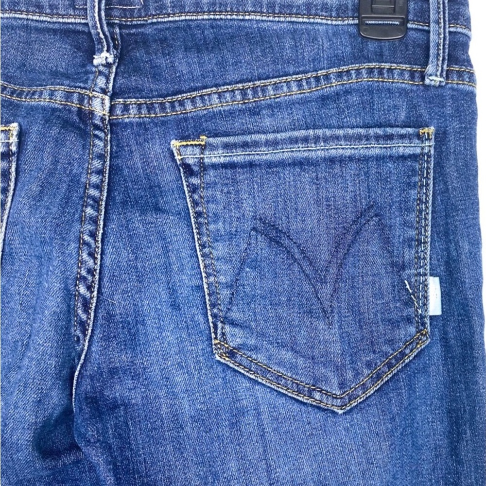 Mother The Runaway Skinny Flare Denim Jeans Stretch Comfort Statement  Medium